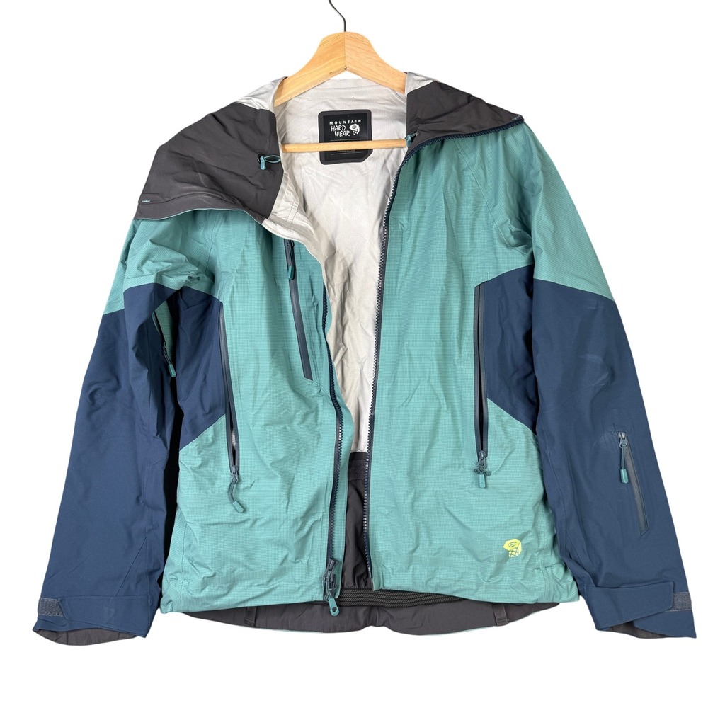 Mountain Hardwear Cloudseeker Ski Jacket Teal Navy RECCO OL7377 XS hardshell